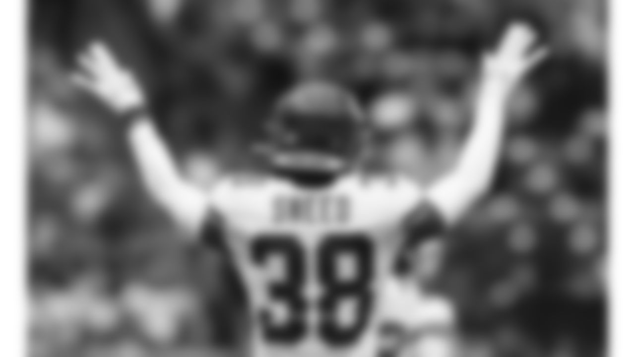 Kansas City Chiefs cornerback L'Jarius Sneed (38) celebrates during an NFL football game against the Houston Texans, Sunday, Dec. 18, 2022, in Houston.