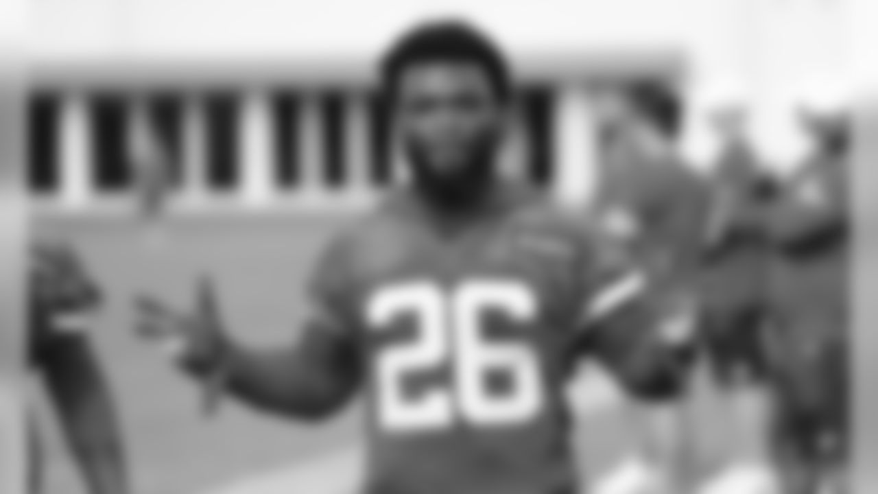 Kansas City Chiefs Running Back Damien Williams (26) during the Wednesday practice at the Miami Dolphins Training Facility on January 29, 2020.