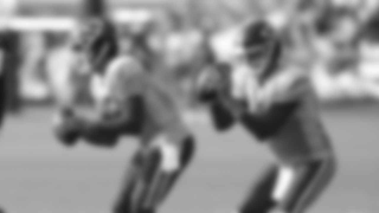 Quarterbacks during 2019 Training Camp practice at Missouri Western State University, St Joseph, MO