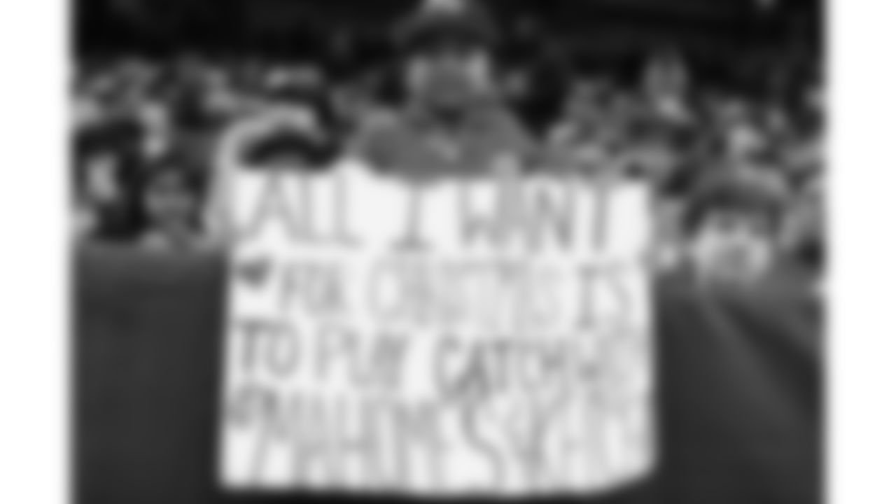 A Kansas City Chiefs fan during an NFL football game against the Houston Texans, Sunday, December 18, 2022 in Houston.