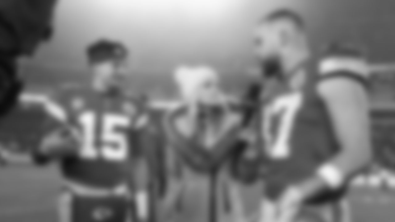 Kansas City Chiefs face off against the Jacksonville Jaguars at GEHA Field at Arrowhead Stadium on January 21, 2023.