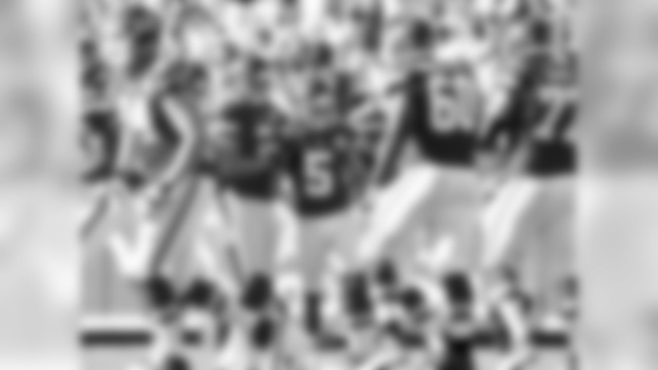 Kansas City Chiefs kicker Cairo Santos (5) is congradulated by teammates after making a field goal in the second half of the preseason game against the Seattle Seahawks at Arrowhead Stadium on Saturday, August 13, 2016.