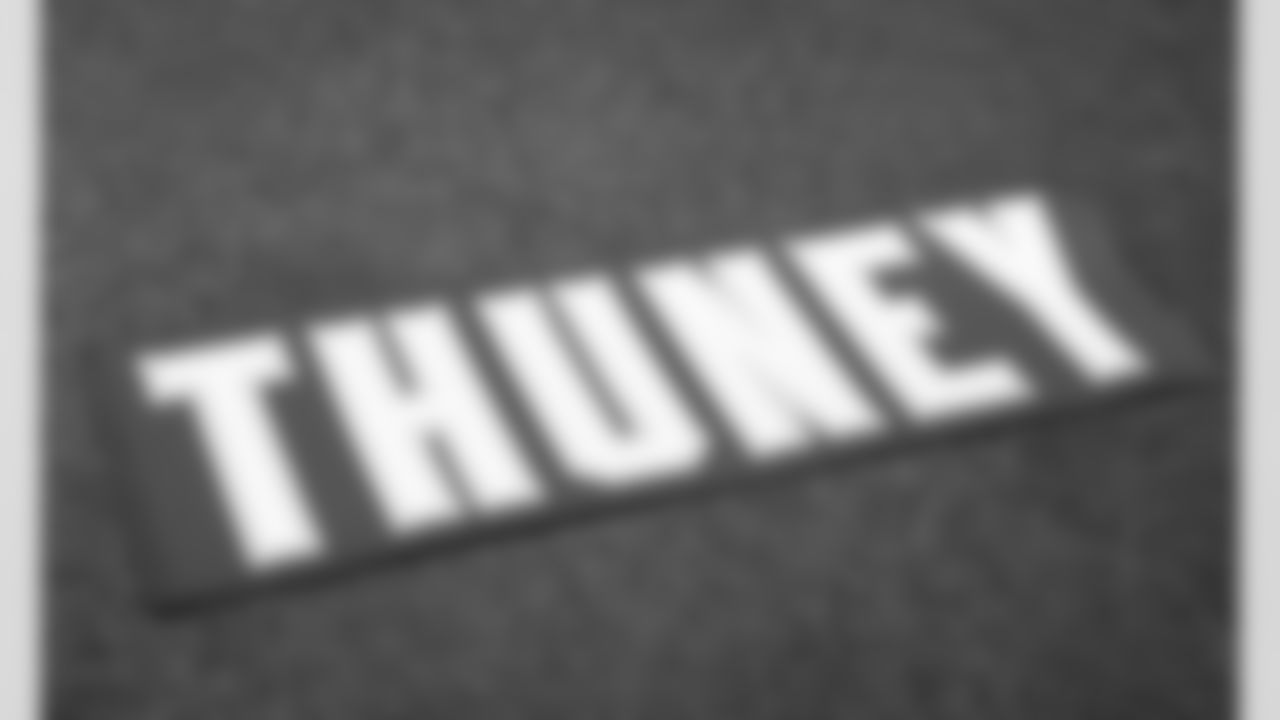 Kansas City Chiefs equipment department works on the new jerseys and name plates for our newly signed free agents.