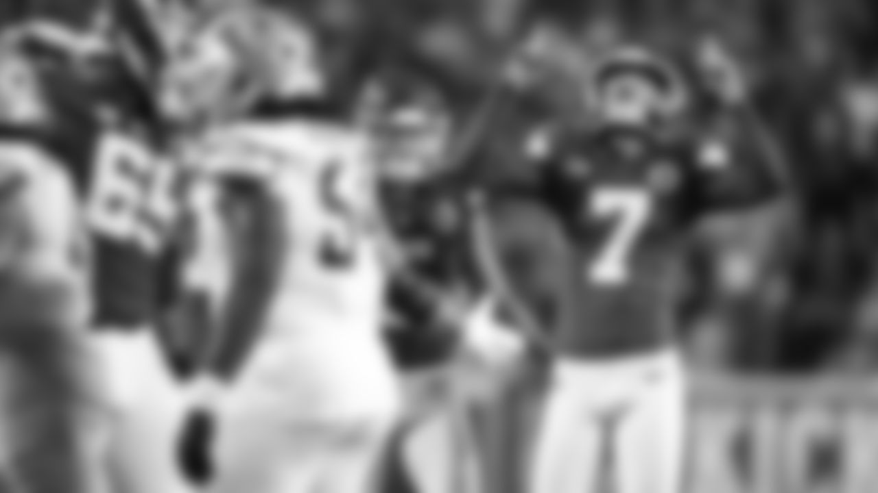 Kansas City Chiefs kicker Harrison Butker (7) during the week one NFL football game against the Detroit Lions, Thursday, September 7, 2023 in Kansas City.