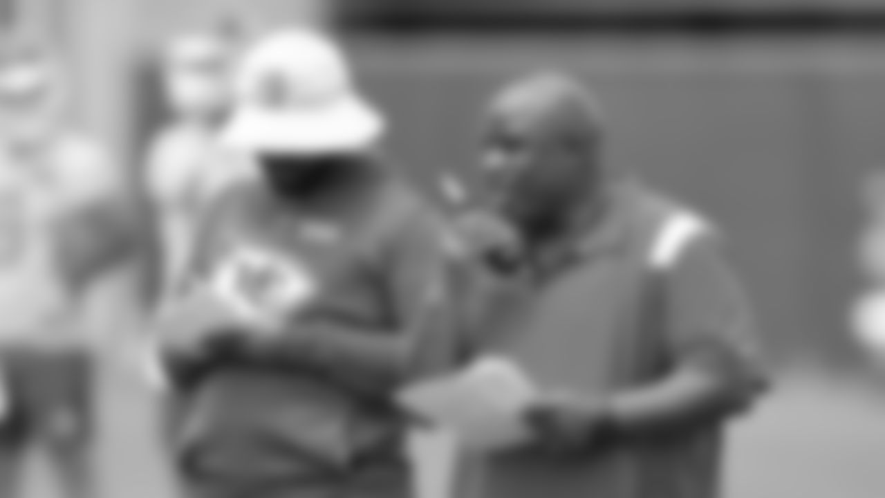 Kansas City Chiefs Eric Bieniemy during practice on Wednesday June 8, 2022.