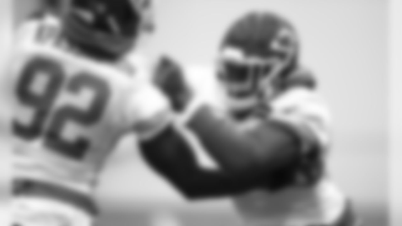 The Kansas City Chiefs practice in preparation for Sunday's AFC Championship game against the Tennessee Titans.