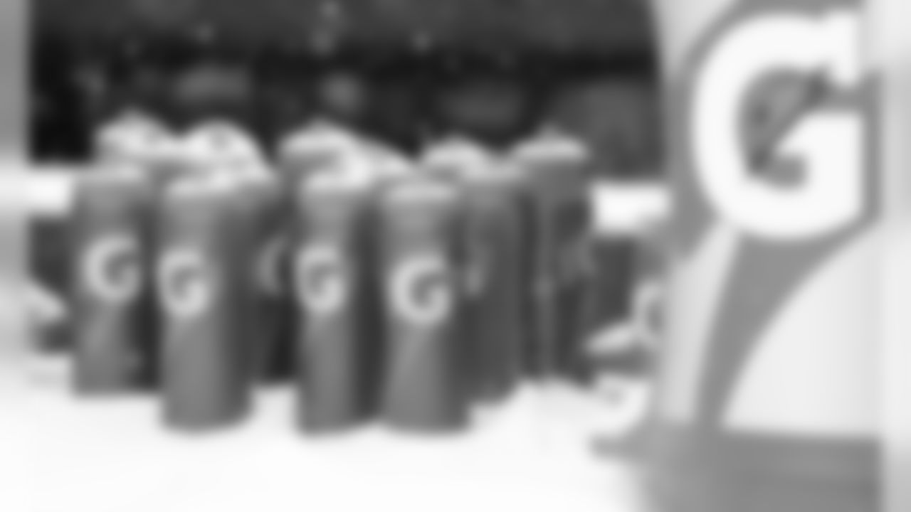 Gatorade bottles prior to the game between the Kansas City Chiefs and the Denver Broncos at Arrowhead Stadium on December 15, 2019.