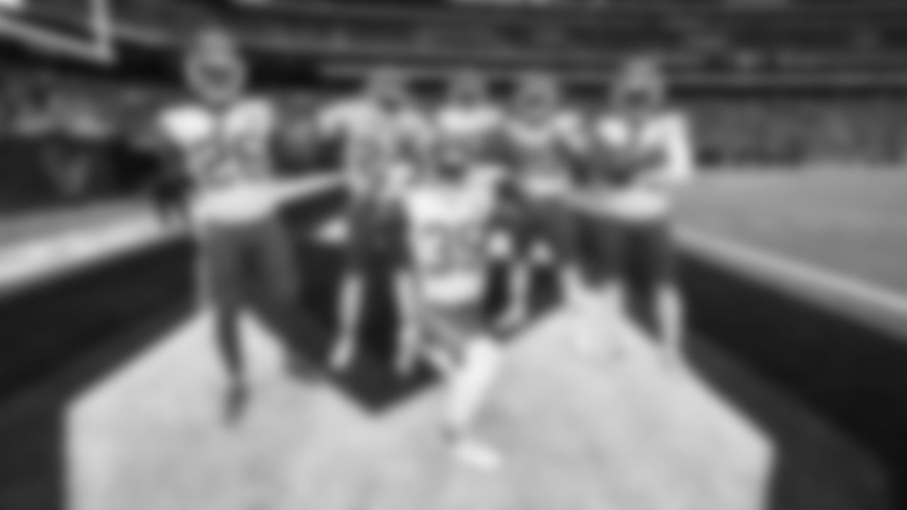 Kansas City Chiefs defensive backs prior to an NFL football game against the Houston Texans, Sunday, December 18, 2022 in Houston.