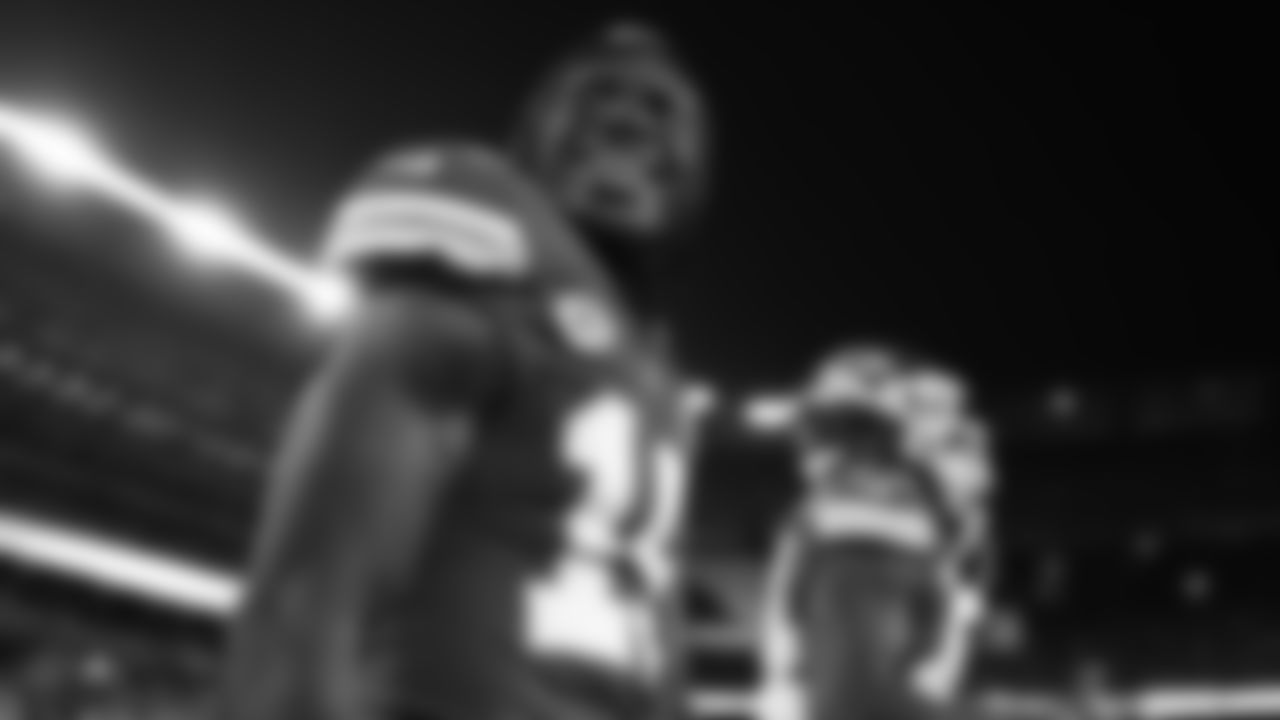 Kansas City Chiefs wide receiver Kadarius Toney (19) prior to the NFL Week 4 matchup against the New York Jets at MetLife Stadium in East Rutherford, New Jersey on October 1, 2023.