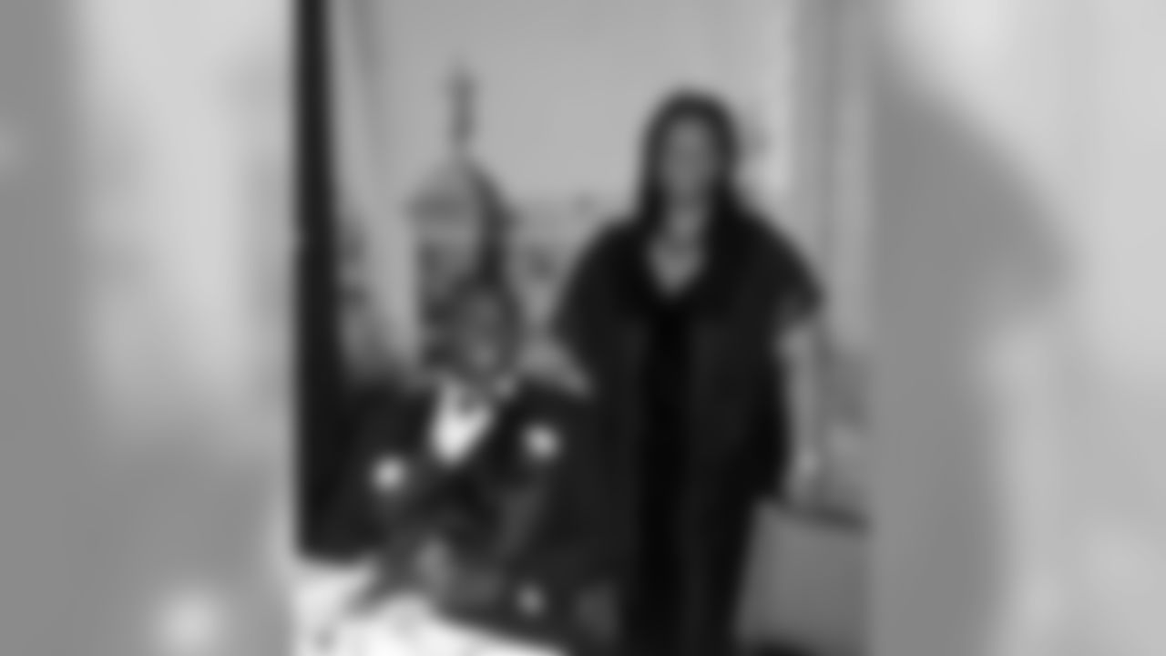 C Rodney Hudson with his mother Kathleen