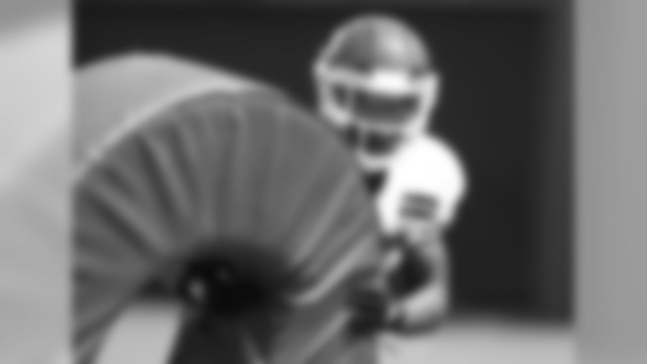 PLAYER during practice on August 21, 2018