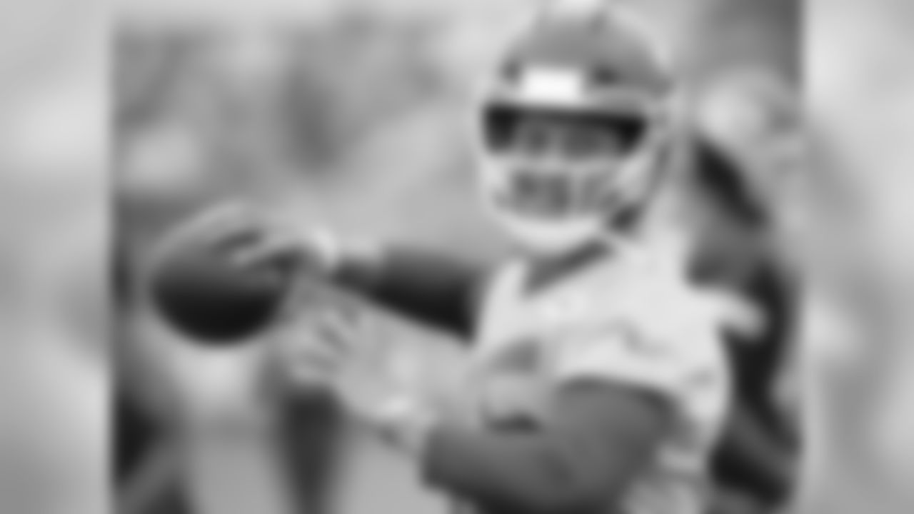Kansas City Chiefs quarterback Patrick Mahomes (15) during practice on 8/7/18 at Chiefs Training Camp at Missouri Western State University in St. Joseph, Missouri.