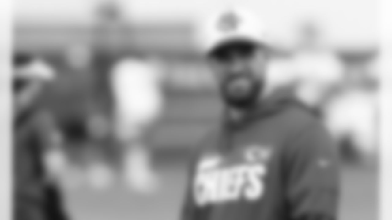 Kansas City Chiefs Assistant Strength and Conditioning Coach Tyler Judkins during phase 3 workouts at the The University of Kansas Health System Training Complex.