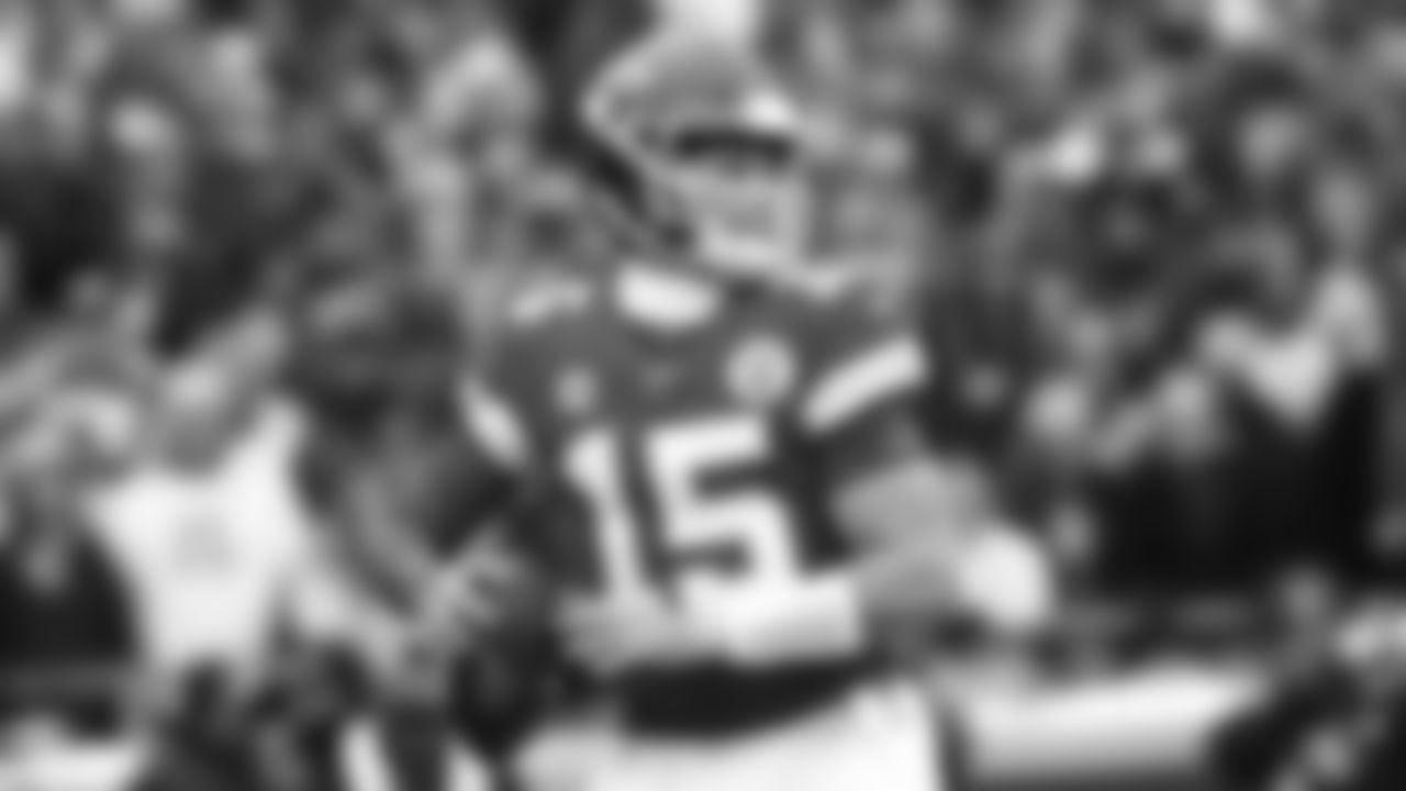 The Kansas City Chiefs take on the Houston Texans in the NFL Divisional Playoff game at Arrowhead Stadium on January 12, 2019.