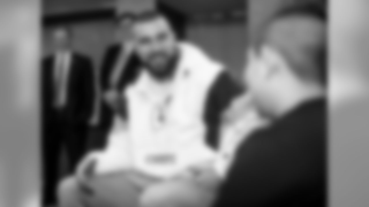 Pat Mahomes and Travis Kelce make a surprise visit to a family in need. While there, representatives from KC Southern and the Guadalupe Centers will inform the family that they will help pay for their home utilities for a year's duration via the Guadalupe Centers' Family Support Services programming. During the visit, Pat and Travis also brought along food and gifts for the family.