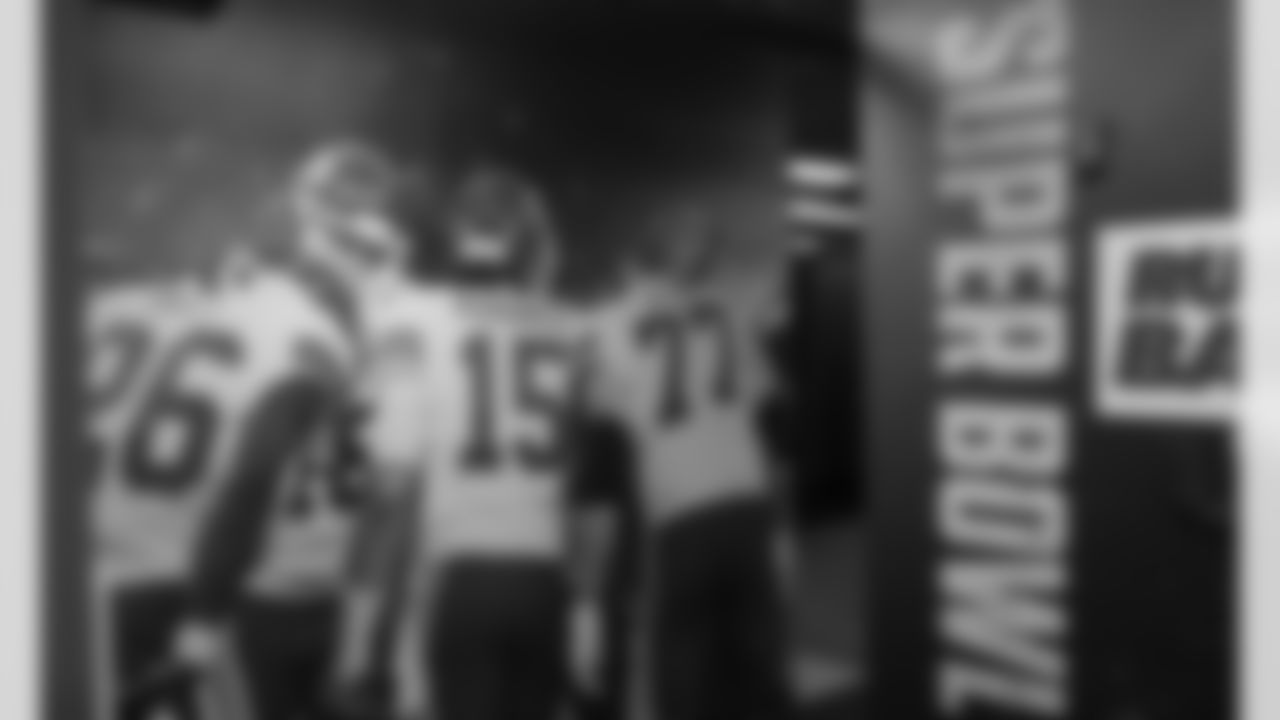 Images from Chiefs locker room at Raymond James Stadium leading up to Super Bowl LV, Kansas City Chiefs vs. Tampa Bay Buccaneers, Sunday, Feb. 7th 2021 in Tampa, FL.