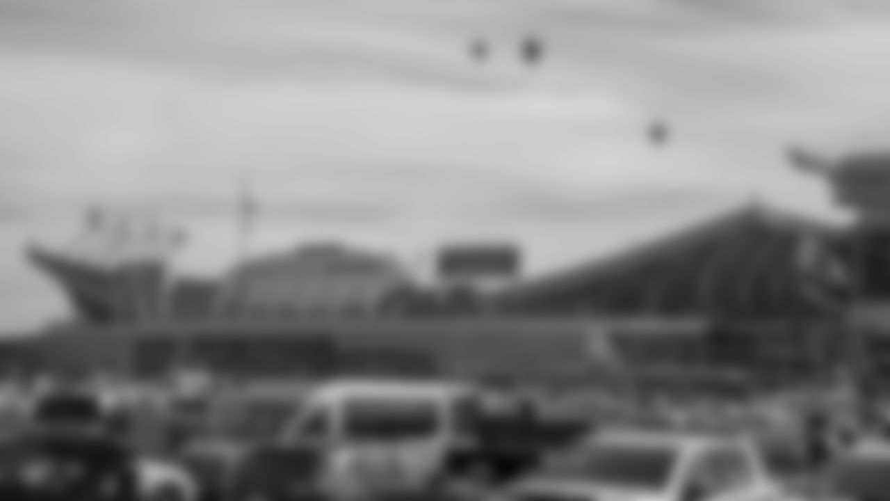 A view outside GEHA Field at Arrowhead Stadium prior to the AFC Championship football game against the Cincinnati Bengals, Sunday, January 30, 2022.