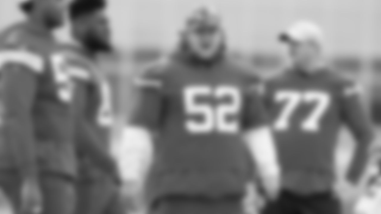 Kansas City Chiefs center Creed Humphrey (52) during practice on Wednesday, November 23, 2022.
