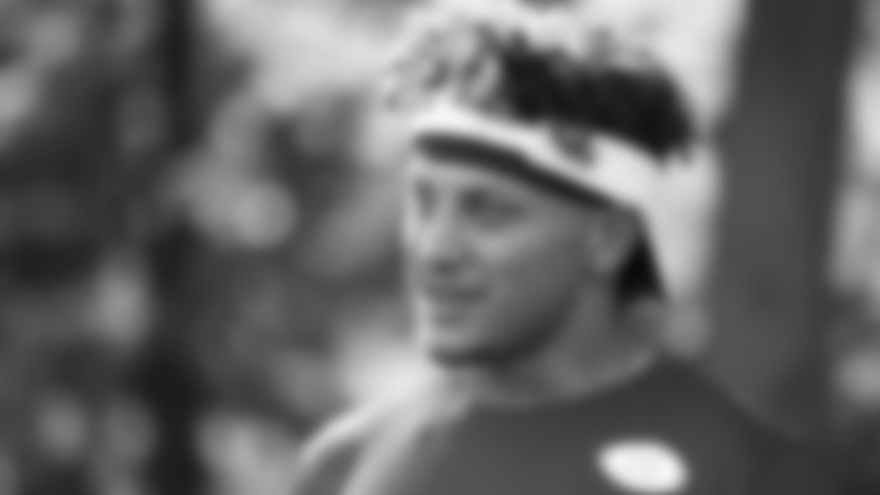 Kansas City Chiefs Quarterback Patrick Mahomes (15) during 2019 Training Camp practice at Missouri Western State University in St. Joseph, MO.