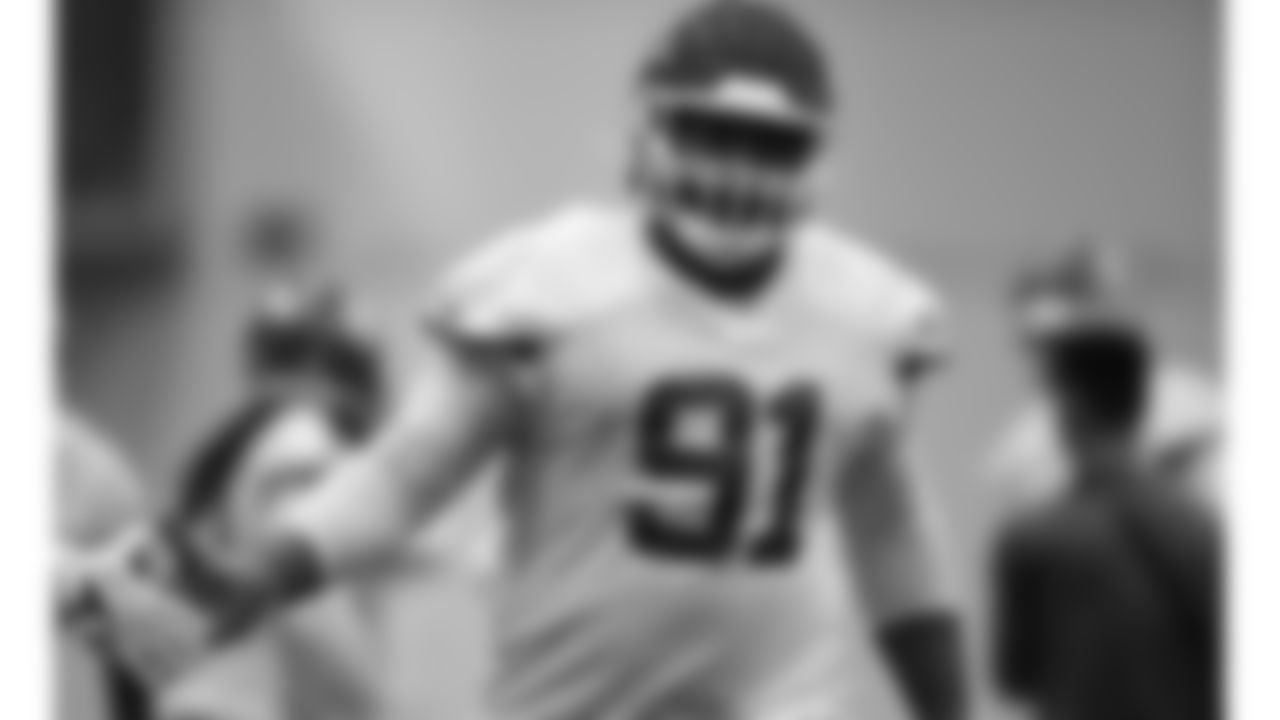 Kansas City Chiefs nose tackle Derrick Nnadi (91) during practice on Wednesday, January 4, 2022.