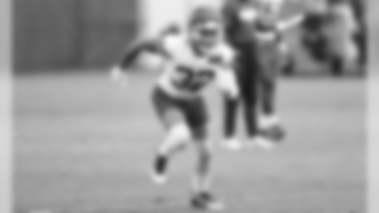 Kansas City Chiefs Safety Tyrann Mathieu (32) during practice on Saturday at The University Of Kansas Training Facility on August 11, 2020.