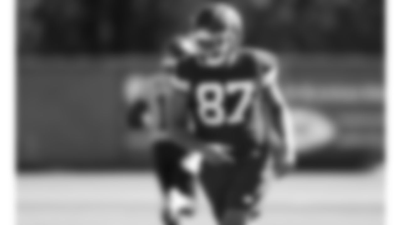 Kansas City Chiefs tight end Travis Kelce (87) during in-season practice on Thursday, October 19, 2023 in Kansas City, MO.