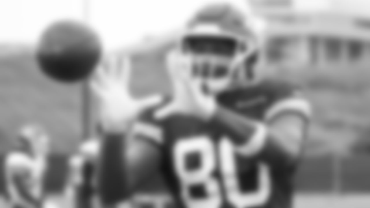 Kansas City Chiefs tight end Mark Vital (80) during practice at The University of Kansas Health System Training Complex.