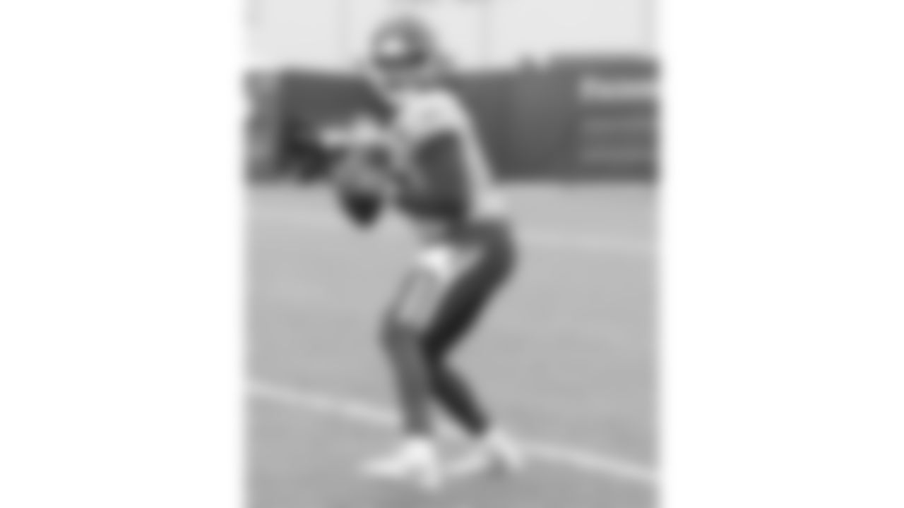 Kansas City Chiefs quarterback Patrick Mahomes (15) during practice at The University of Kansas Health System Training Complex.