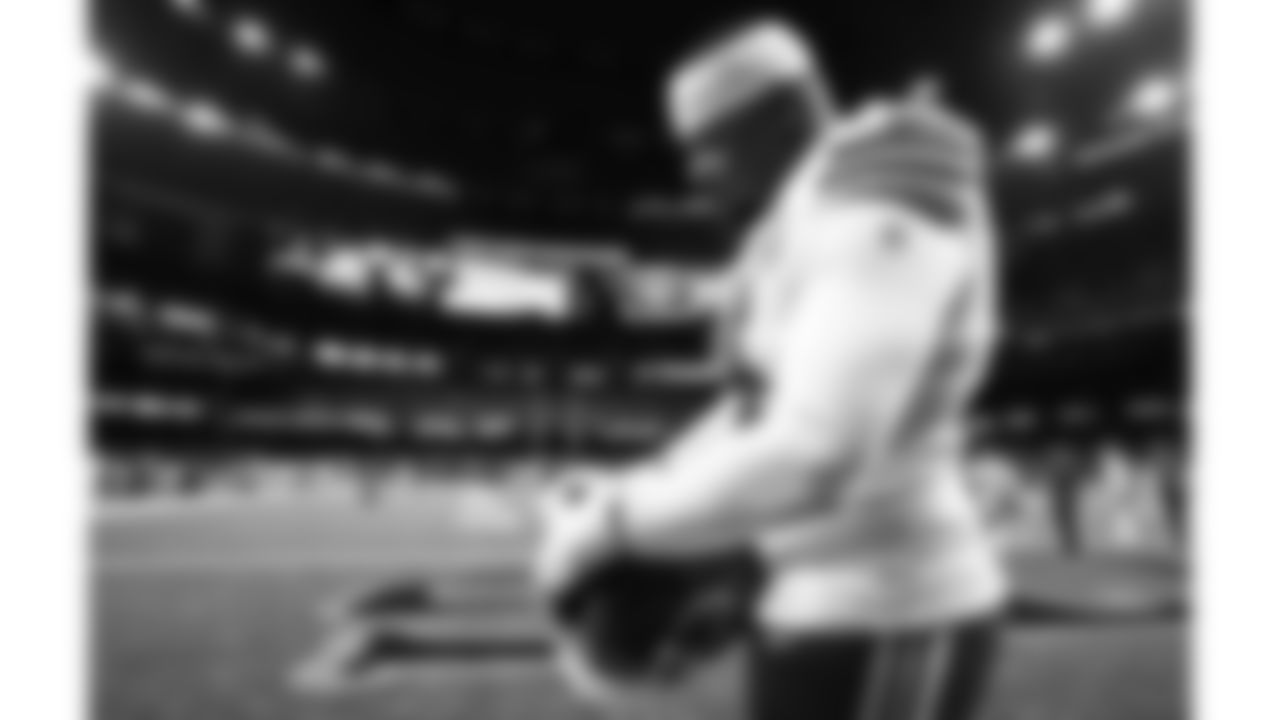 Kansas City Chiefs offensive tackle Jawaan Taylor (74) during pregame warmups at the Chiefs preseason Week 1 matchup against the New Orleans Saints on Sunday, August 13, 2023.