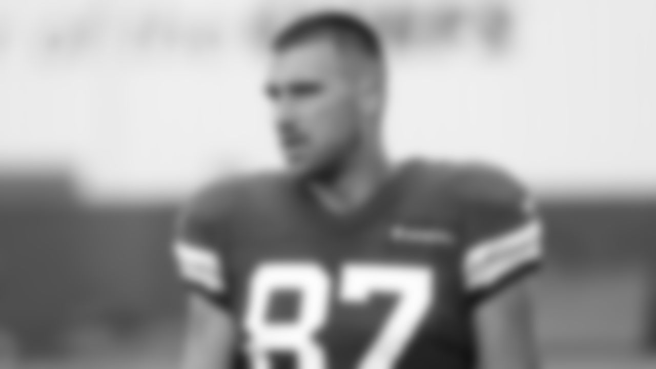 Kansas City Chiefs tight end Travis Kelce (87) during practice on Wednesday October 6, 2021.