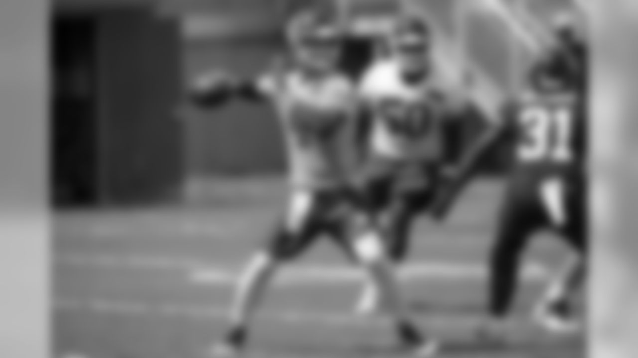 Kansas City Chiefs quarterback Chad Henne (4) during practice on 8/28/18