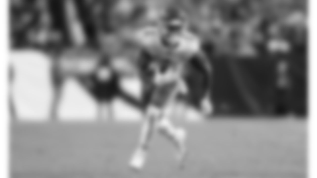 Kansas City Chiefs running back Jerick McKinnon (1) runs with the ball during an NFL football game against the Denver Broncos, Sunday December 11, 2022