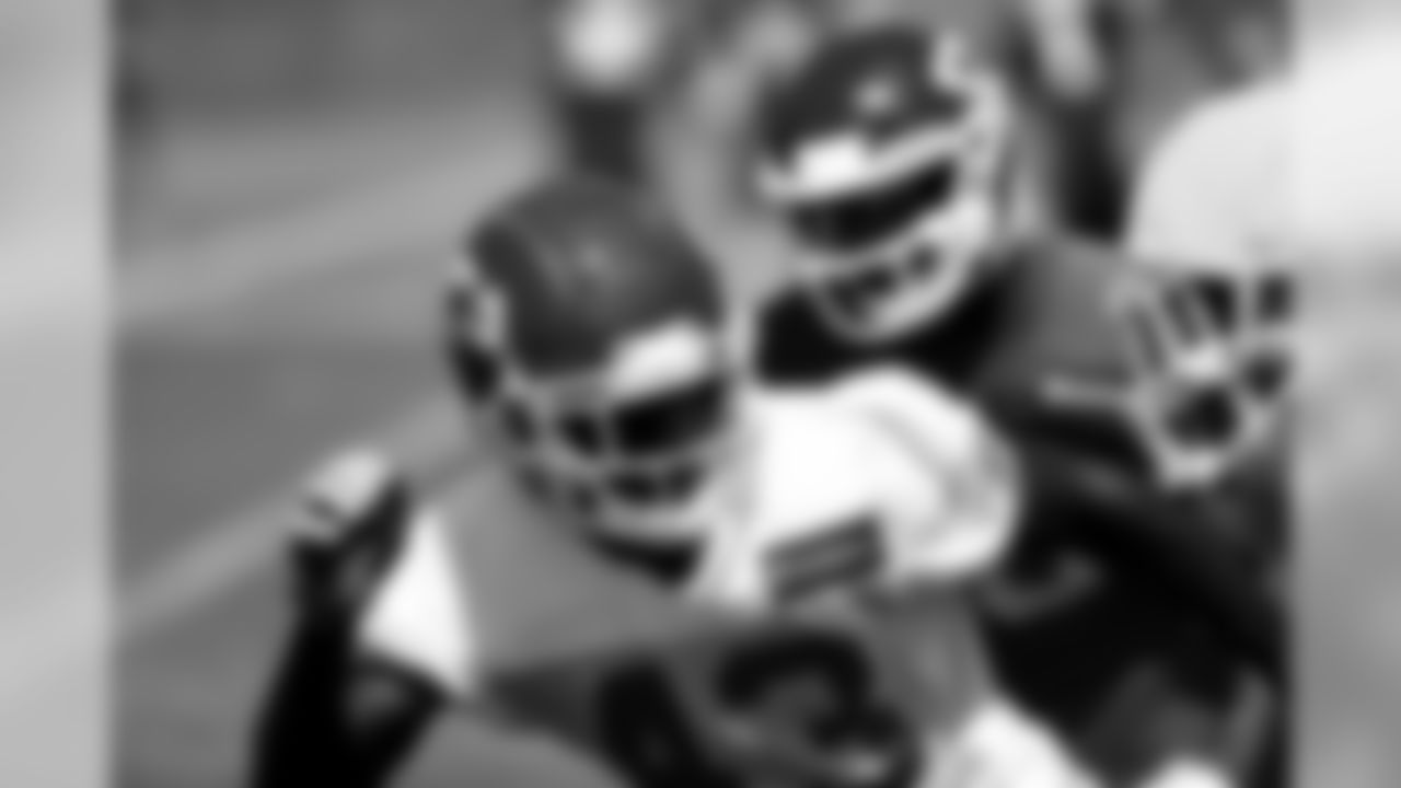 Kansas City Chiefs cornerback Makinton Dorleant (43) during practice on 8/27/18