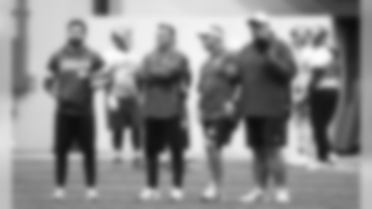 The Kansas City Chiefs practice in preparation for Sunday's AFC Championship game against the Tennessee Titans.