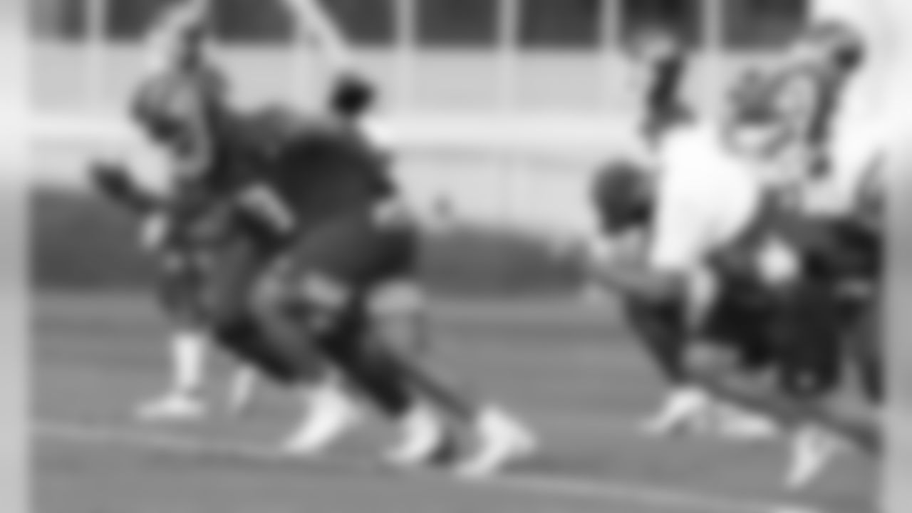Running during practice on Saturday at The University Of Kansas Training Facility on August 8, 2020.