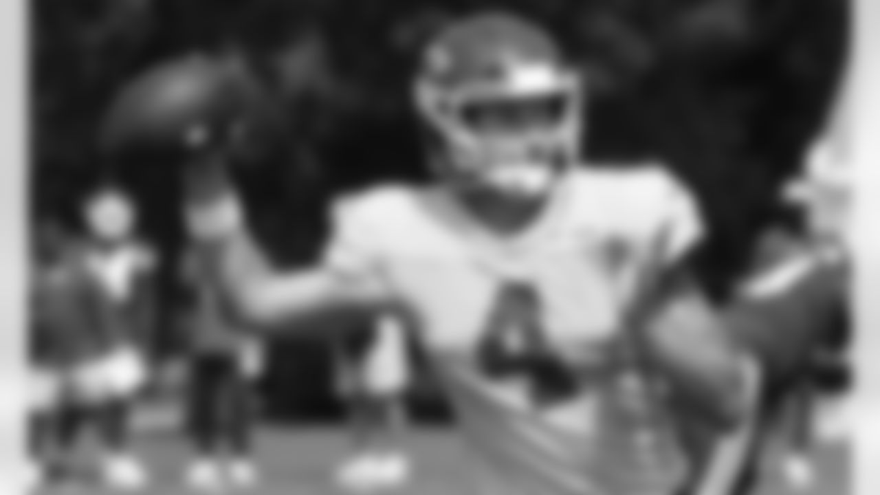 Kansas City Chiefs quarterback Chad Henne (4) during training camp at Missouri Western State University.