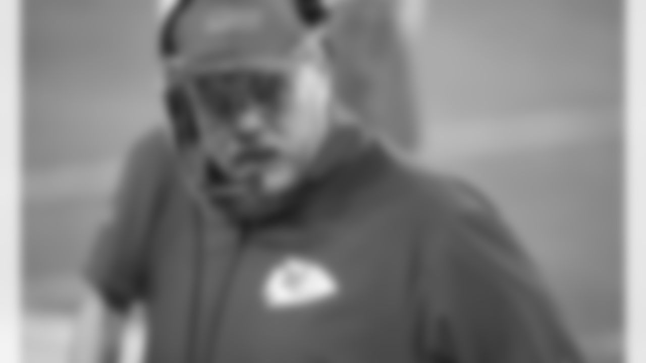 Kansas City Chiefs head coach Andy Reid during an NFL football game against the Las Vegas Raiders at Allegiant Stadium on November 22, 2020