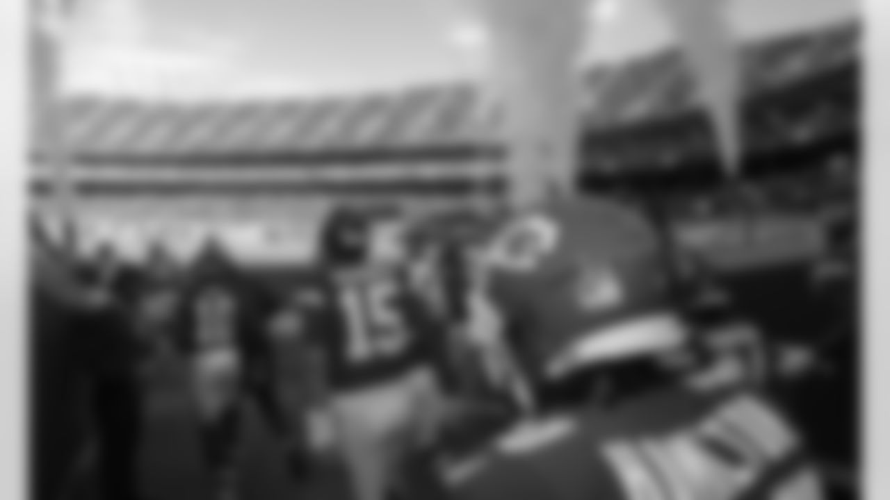 The Kansas City Chiefs prepare to take the field prior to an NFL Football game against the Atlanta Falcons, Sunday December 27, 2020 in Kansas City.