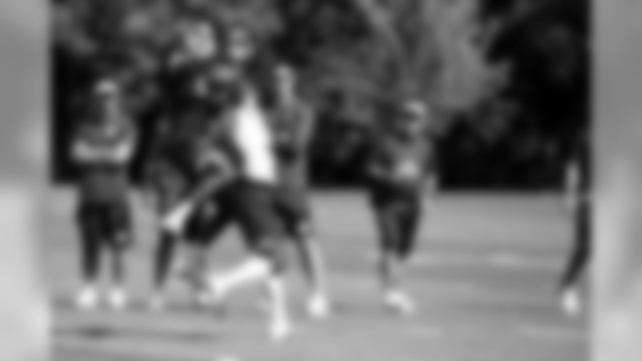 Players during practice on 7/27/18 at Chiefs Training Camp at Missouri Western State University in St. Joseph, Missouri.