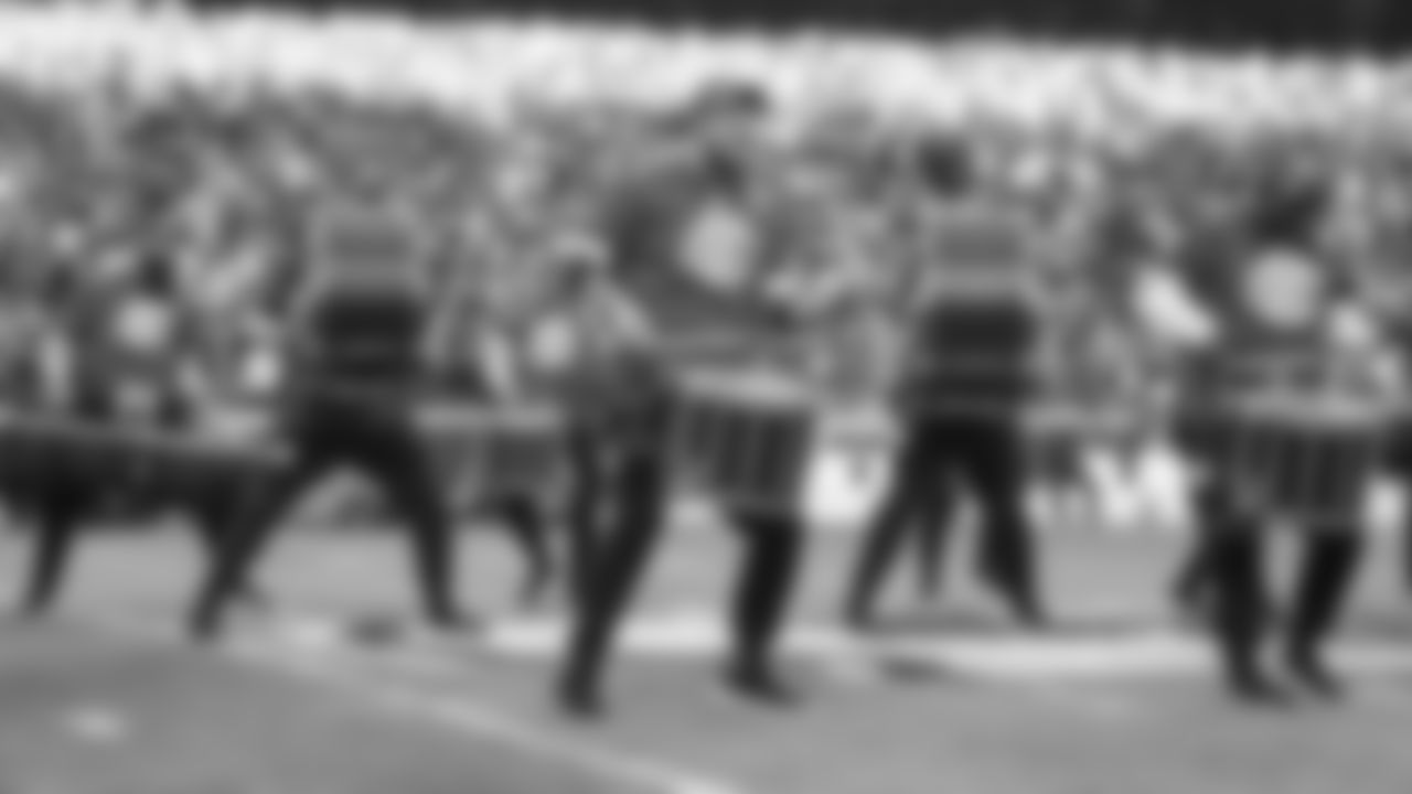 Rumble performs prior to an NFL football game against the Dallas Cowboys, Sunday, November 21, 2021 in Kansas City.