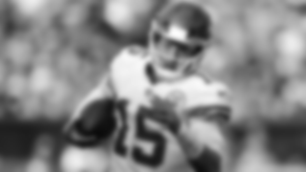 Kansas City Chiefs quarterback Patrick Mahomes (15) runs with the ball during an NFL football game against the Philadelphia Eagles, Sunday, October 3, 2021 in Philadelphia.