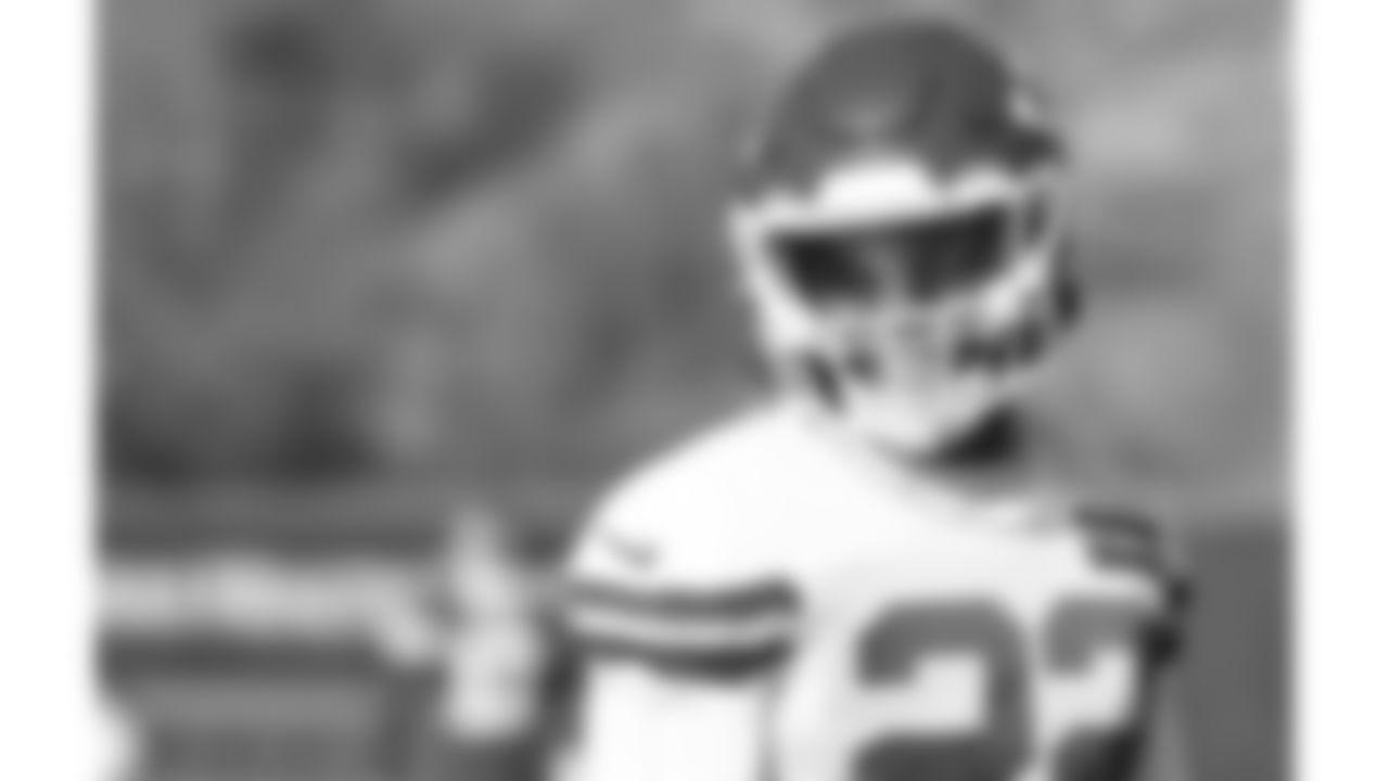 Kansas City Chiefs defensive back Juan Thornhill (22) during practice for week seven against the Tennessee Titans.