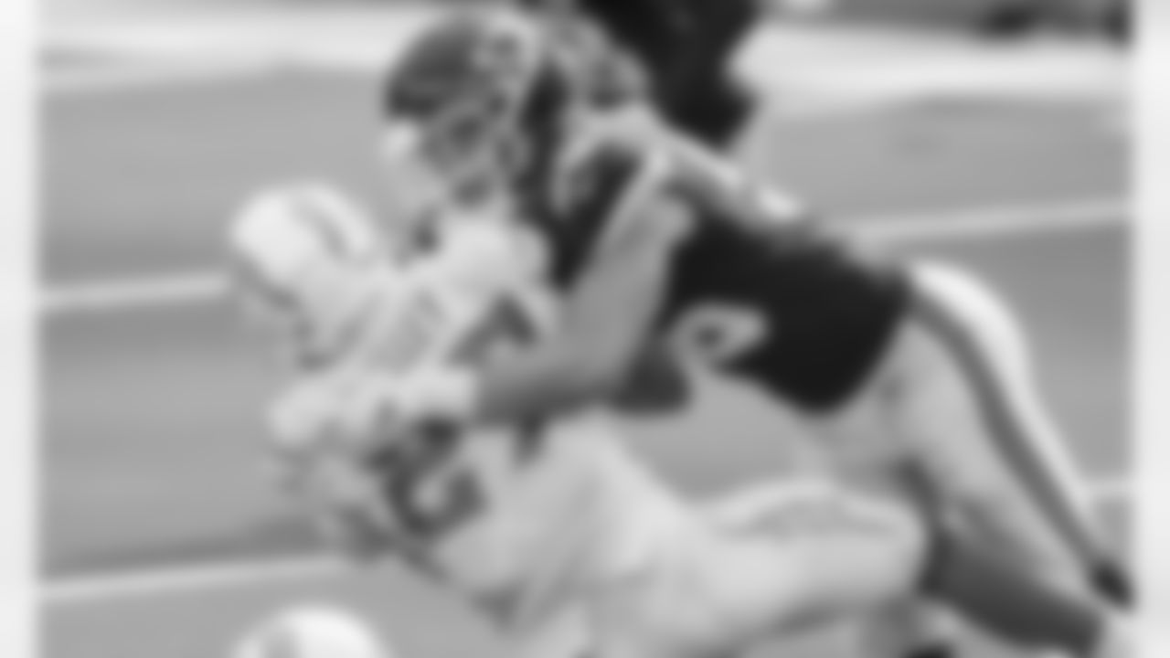 Kansas City Chiefs Linebacker Ben Niemann (56) makes a tackle against the Los Angeles Chargers on Sunday September 20, 2020.