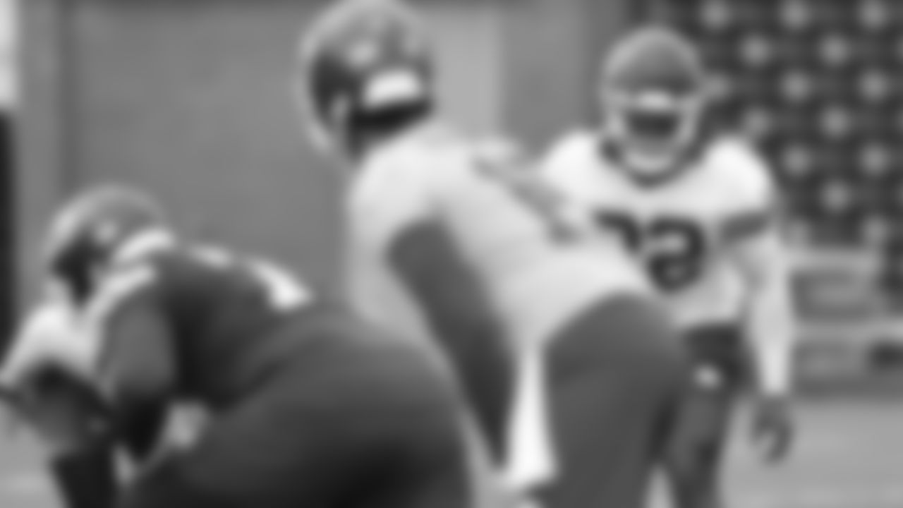 Kansas City Chiefs linebacker Nick Bolton (32) in action during preseason practice on Tuesday, August 22, 2023 in Kansas City, MO.