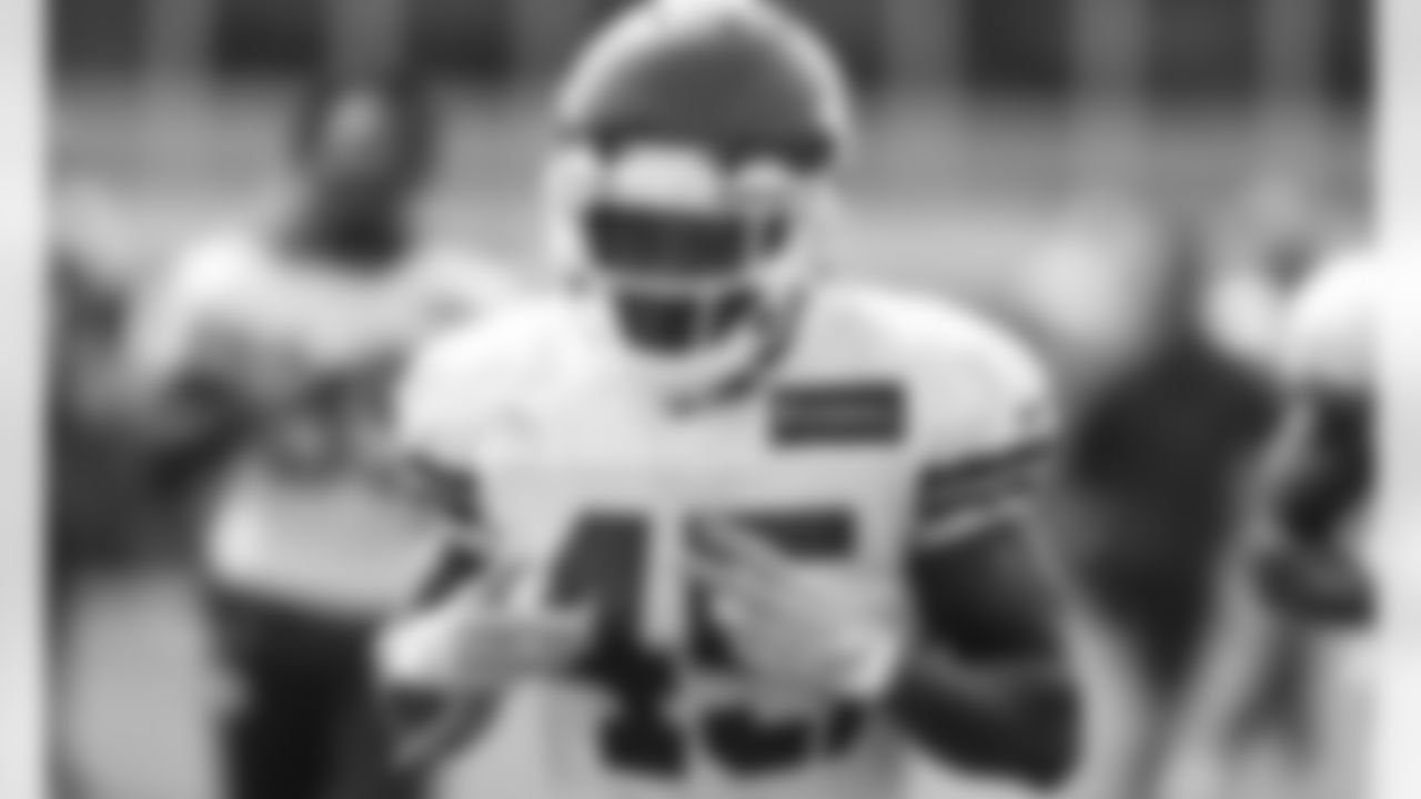Kansas City Chiefs defensive back Chris Lammons (45) during practice at the University of Kansas Health System Training Complex