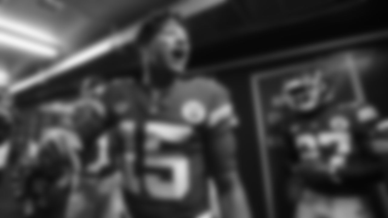 Kansas City Chiefs quarterback Patrick Mahomes (15) prior to the regular season Week 3 NFL Football Game on Sunday, September 24, 2023 at GEHA Field at Arrowhead Stadium.