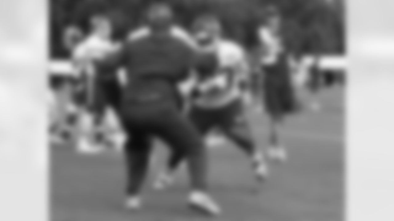 Kansas City Chiefs defensive lineman David King (93) runs a drill at practice on the ninth day of training camp on Mosaic Life Care Field at the campus of Missouri Western State University on Monday, August 8, 2016.