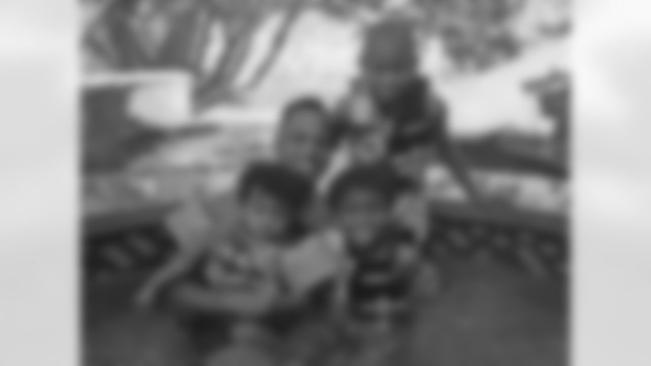 Derrick Johnson and his family