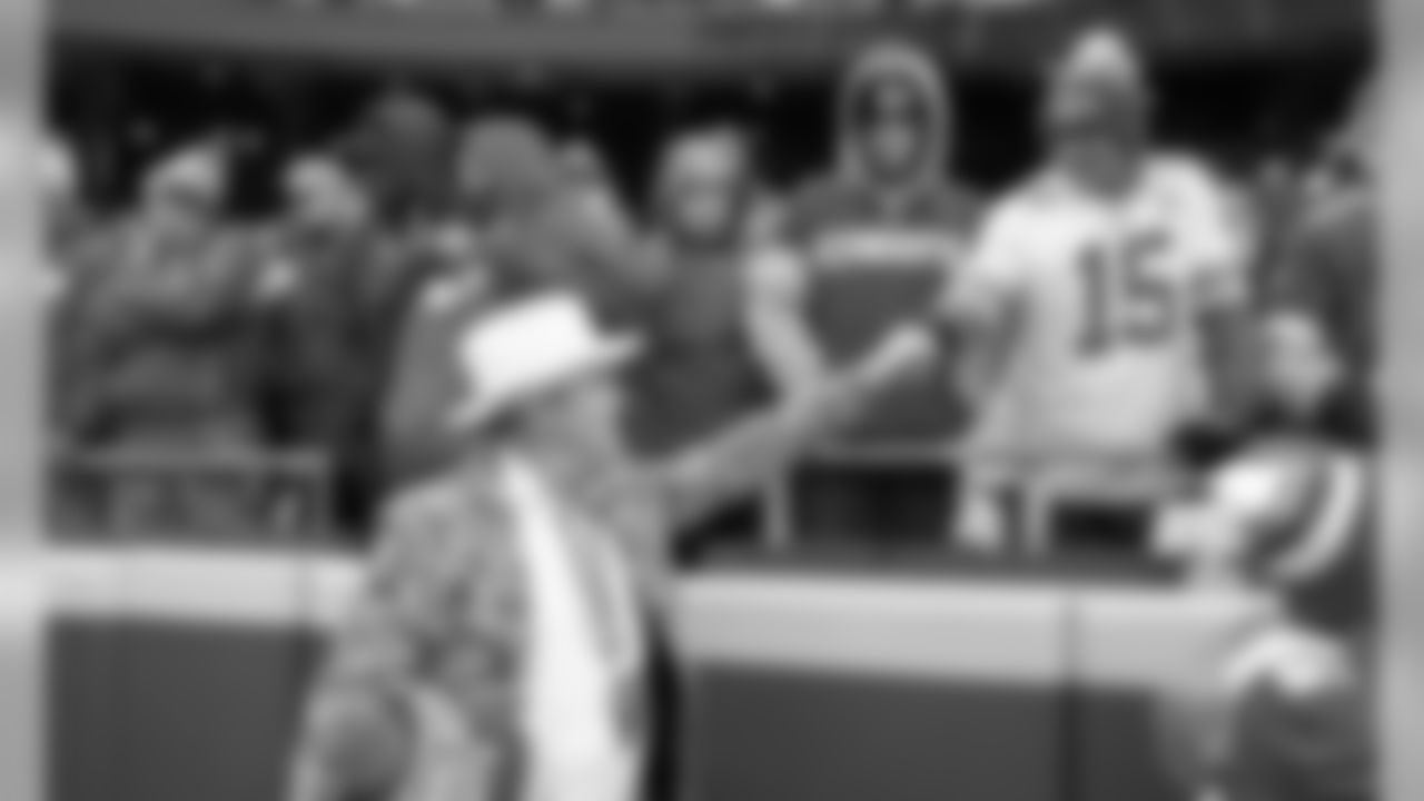 Actor and comedian David Koechner prior to the game between the Kansas City Chiefs and Oakland Raiders at Arrowhead Stadium on December 1, 2019.