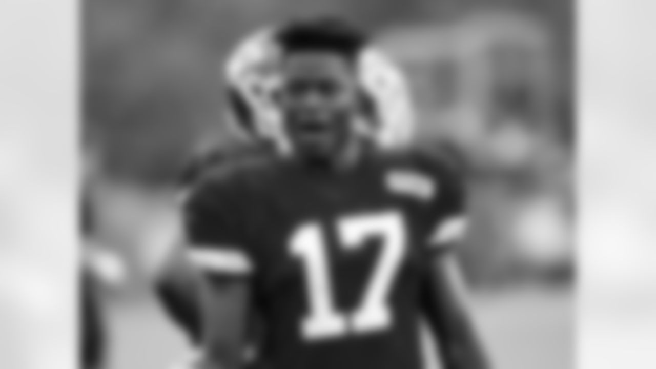 Kansas City Chiefs wide receiver Chris Conley (17) during practice on 7/29/18 at Chiefs Training Camp at Missouri Western State University in St. Joseph, Missouri.